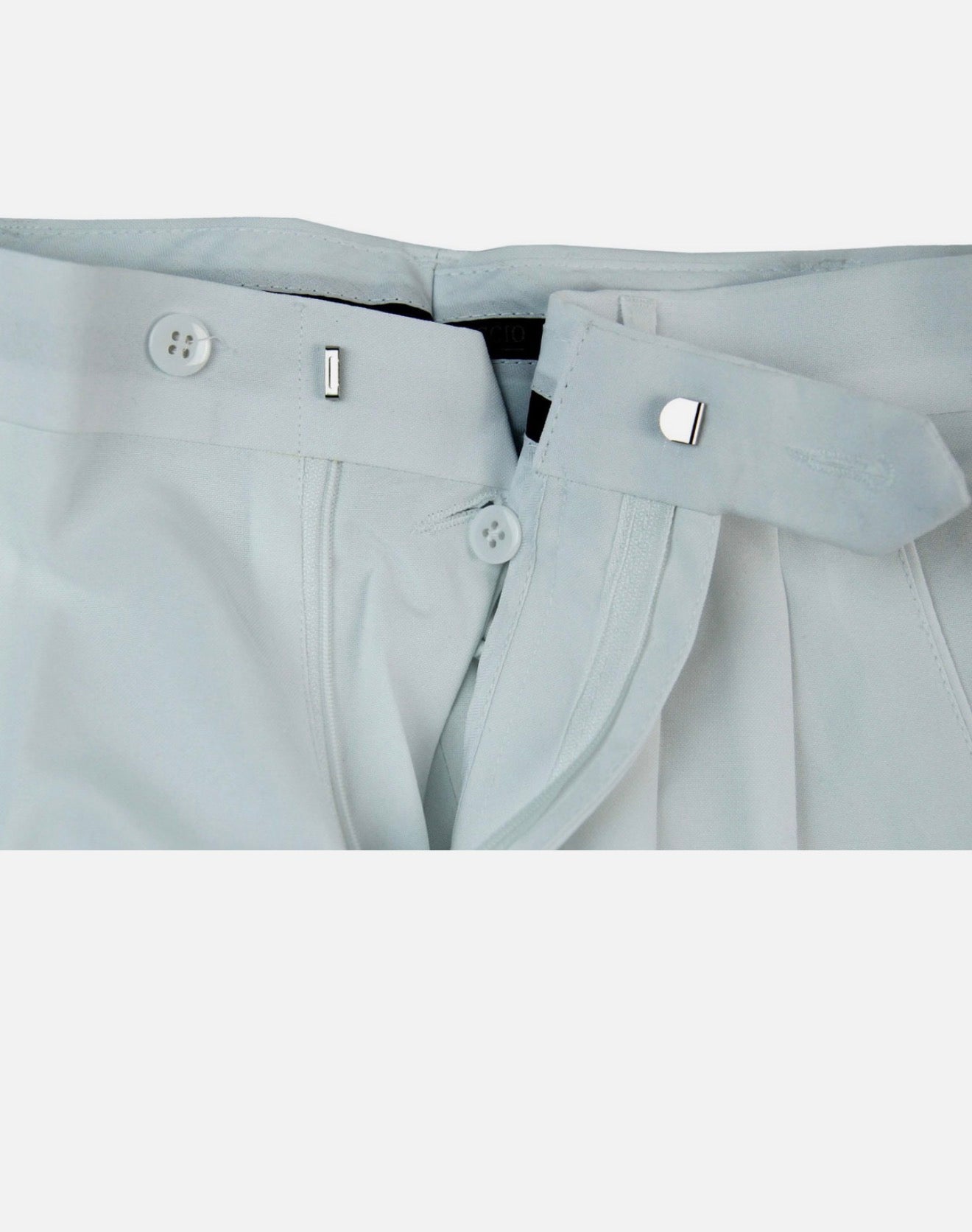 Mens White Dress Pants Big & Tall Pleated Slacks With Belt